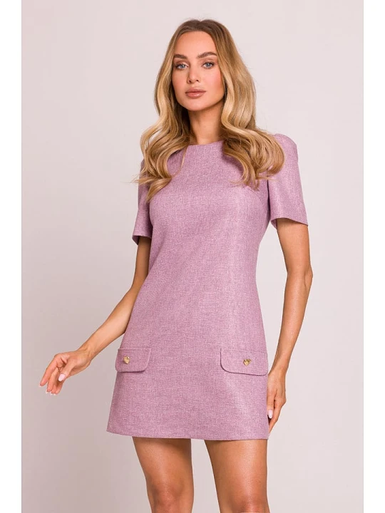 Zdjęcie produktu made of emotion Sukienka w kolorze jasnoróżowym rozmiar: XL