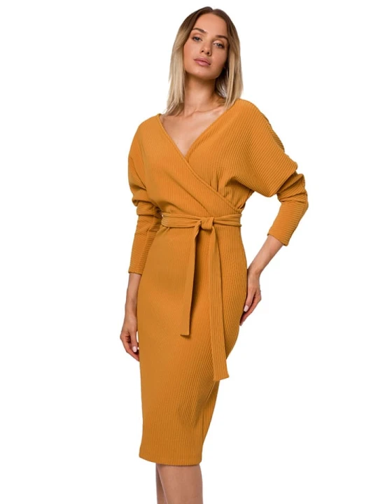 Zdjęcie produktu made of emotion Sukienka w kolorze musztardowym rozmiar: XL