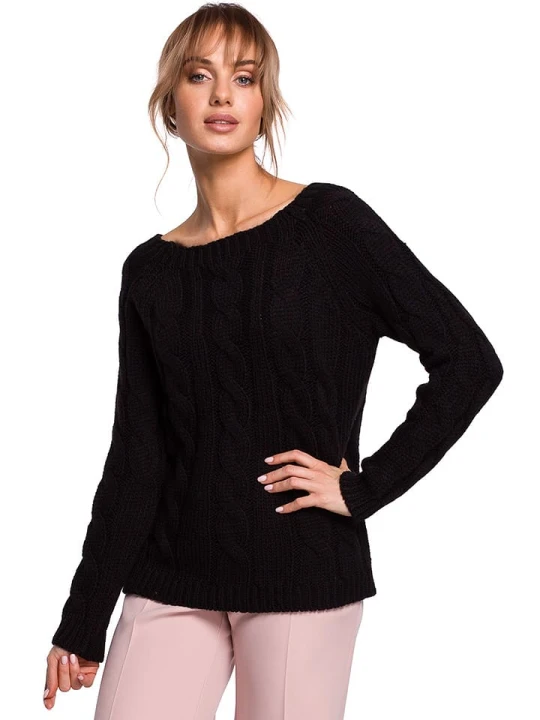Zdjęcie produktu made of emotion Sweter w kolorze czarnym rozmiar: L / XL