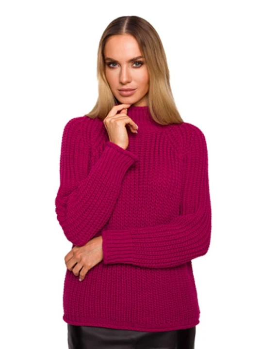 Zdjęcie produktu made of emotion Sweter w kolorze różowym rozmiar: L/XL