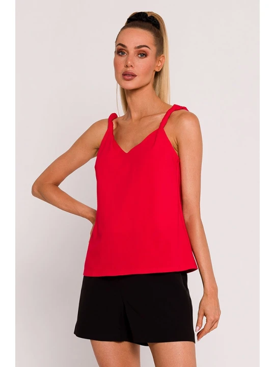Zdjęcie produktu made of emotion Top w kolorze czerwonym rozmiar: S