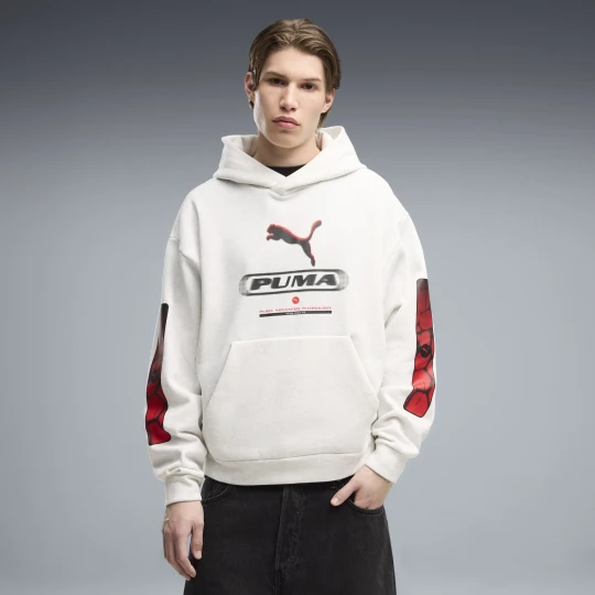 Zdjęcie produktu Męska bluza z kapturem PUMA Sport Boxy Graphic Fleece, Akcesoria, Biały