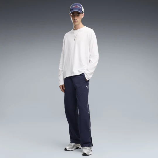 Zdjęcie produktu Męskie spodnie dresowe PUMA Class Relaxed Pinnacle Woven, Akcesoria, Niebieski Navy