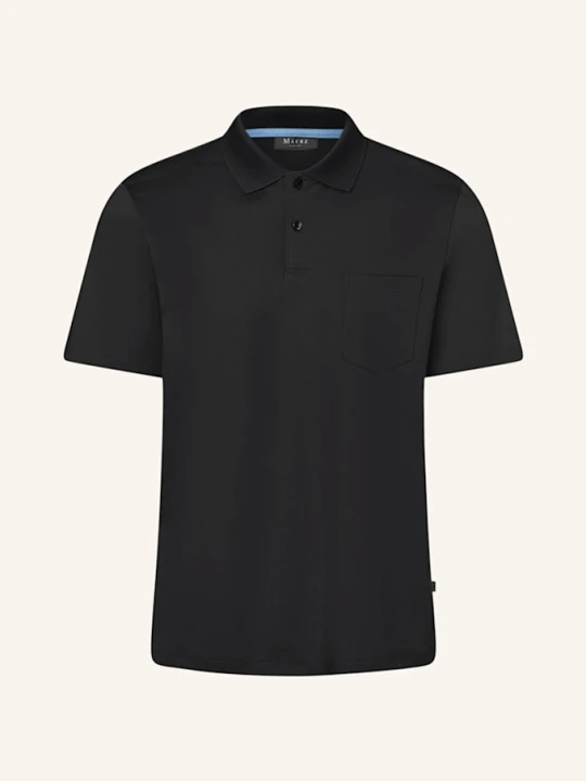 Zdjęcie produktu Maerz Muenchen Koszulka Polo Z Dżerseju schwarz CZARNY