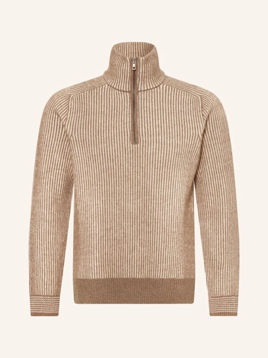 Zdjęcie produktu Maerz Muenchen Sweter Typu Troyer Z Wełny Merino braun