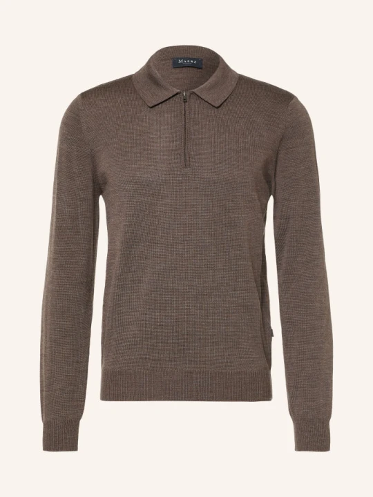 Zdjęcie produktu Maerz Muenchen Sweter Z Wełny Merino braun CIEMNOBRĄZOWY