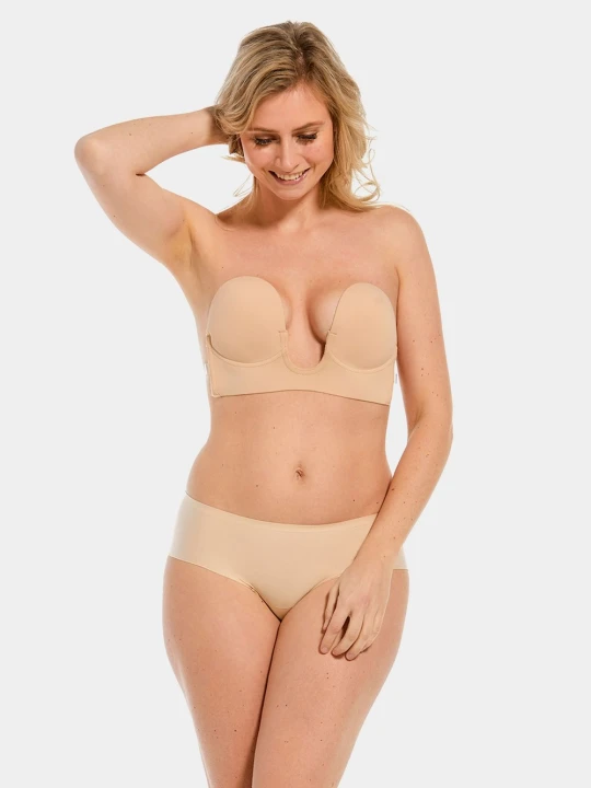 Zdjęcie produktu MAGIC Bodyfashion biustonosz samonośny Kobiety Sztuczne włókno beżowy | różowy