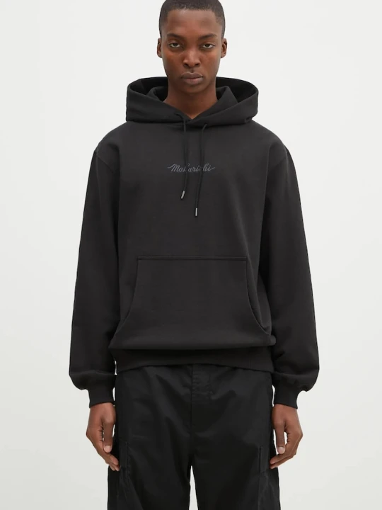 Zdjęcie produktu Maharishi bluza bawełniana Maharishi Organic Hooded Sweat czarny