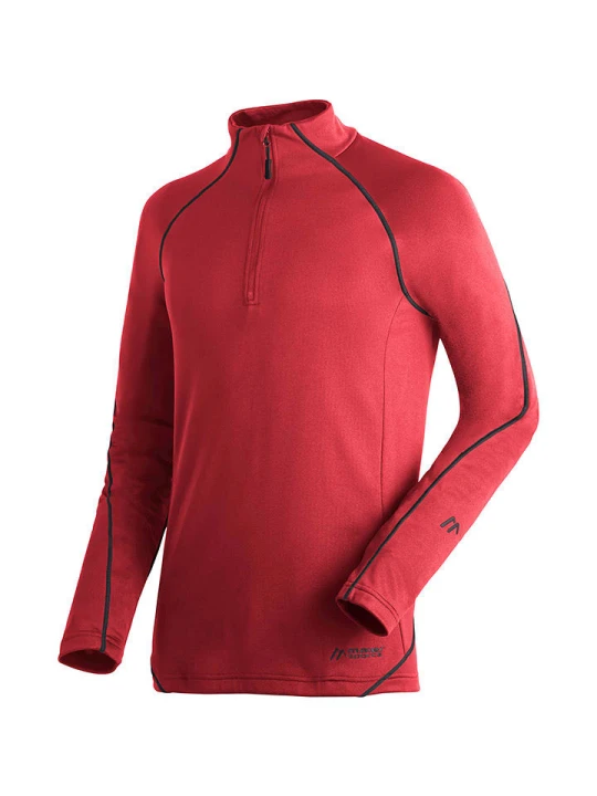 Zdjęcie produktu Maier Sports Bluza polarowa "Roger" w kolorze czerwonym rozmiar: 52