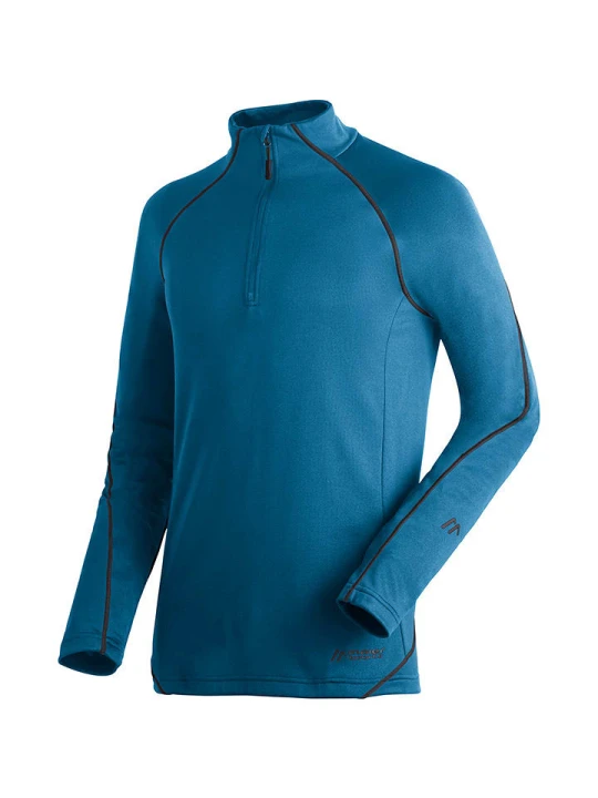 Zdjęcie produktu Maier Sports Bluza polarowa "Roger" w kolorze morskim rozmiar: 48