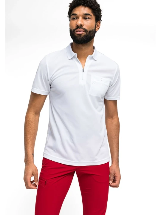 Zdjęcie produktu Maier Sports Funkcyjna koszulka polo "Arwin" w kolorze białym rozmiar: S
