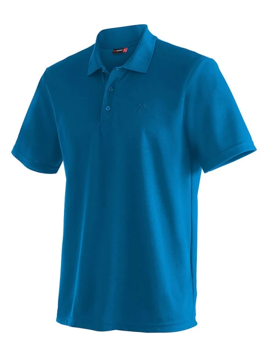 Zdjęcie produktu Maier Sports Funkcyjna koszulka polo "Ulrich" w kolorze niebieskim rozmiar: S