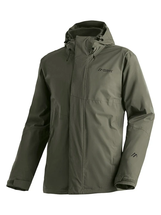 Zdjęcie produktu Maier Sports Kurtka funkcyjna 3w1 "Metor" w kolorze khaki rozmiar: 50