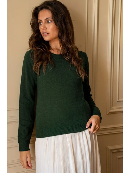 Zdjęcie produktu Maison Héritage Cashmere Kaszmirowy sweter w kolorze ciemnozielonym rozmiar: XL
