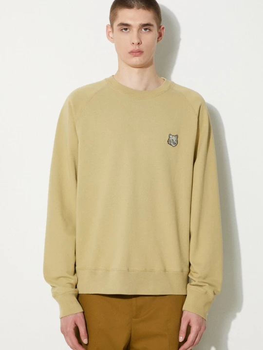 Zdjęcie produktu Maison Kitsuné bluza bawełniana Bold Fox Head Patch Oversize Sweatshirt