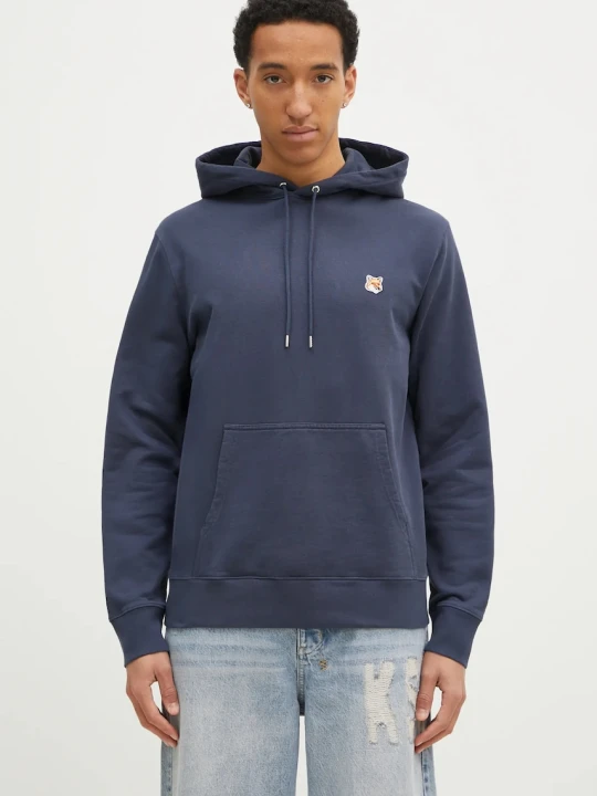 Zdjęcie produktu Maison Kitsuné bluza bawełniana Fox Head Patch Regular Hoodie