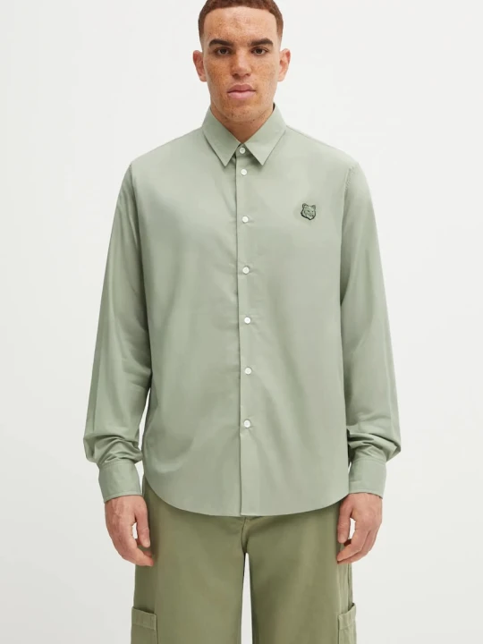 Zdjęcie produktu Maison Kitsuné koszula bawełniana Bold Fox Head Relaxed
