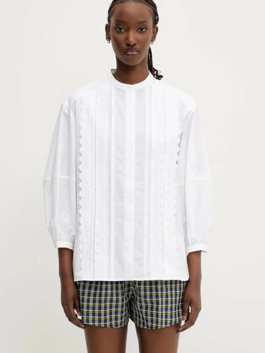 Zdjęcie produktu Maison Kitsuné koszula bawełniana Crafted Embroidery