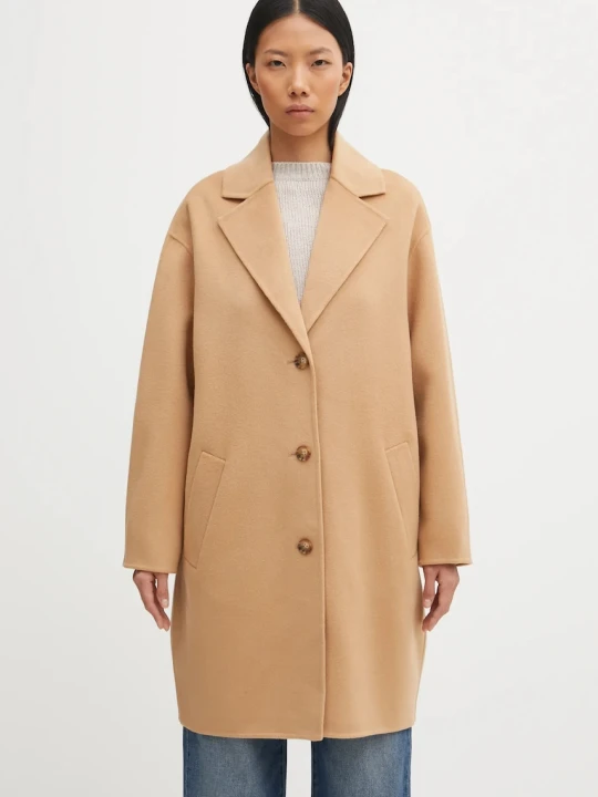 Zdjęcie produktu Maison Kitsuné płaszcz wełniany Doubleface