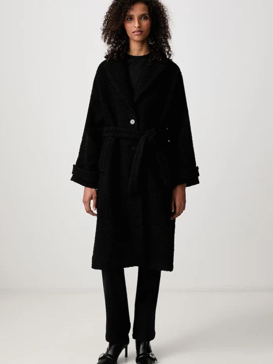 Zdjęcie produktu Maison Kitsuné płaszcz z wełną damski