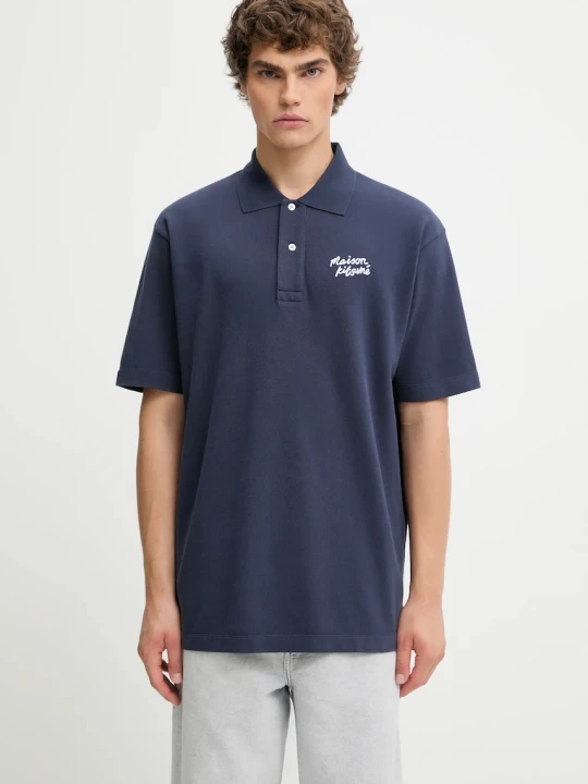 Zdjęcie produktu Maison Kitsuné polo bawełniane Maison Kitsune Handwriting Comfort