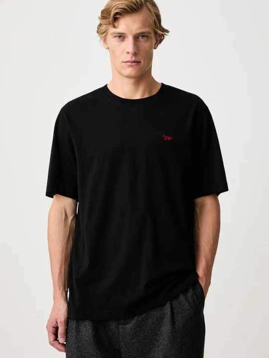 Zdjęcie produktu Maison Kitsuné Red Profile Fox T-shirt bawełniany męski