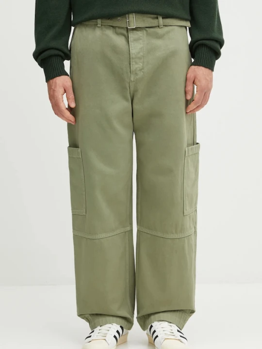 Zdjęcie produktu Maison Kitsuné spodnie bawełniane Belted Utility