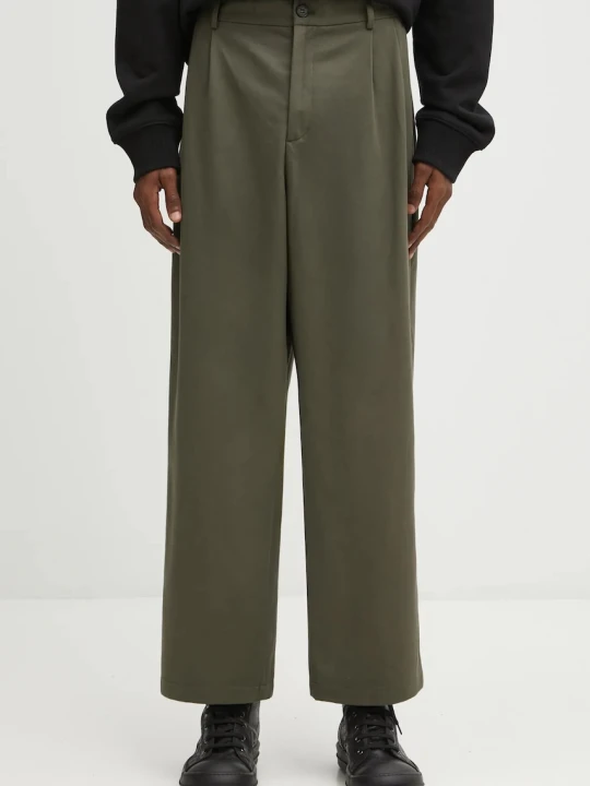 Zdjęcie produktu Maison Kitsuné spodnie bawełniane Relaxed Pleated