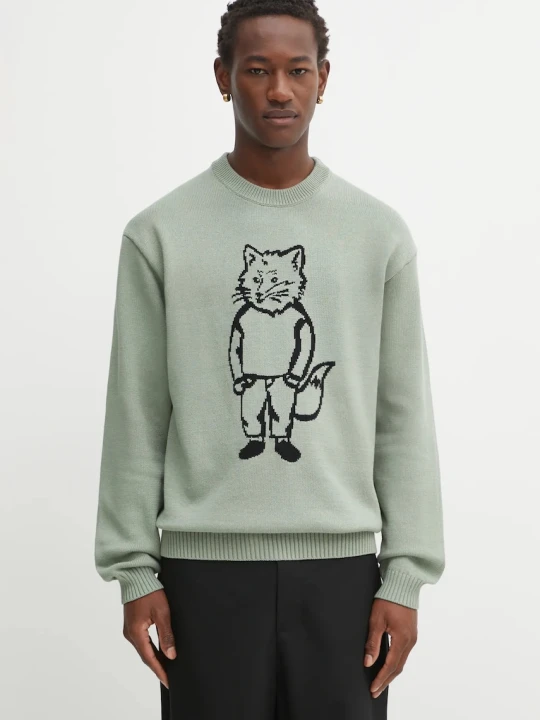 Zdjęcie produktu Maison Kitsuné sweter Dressed Fox Intarsia