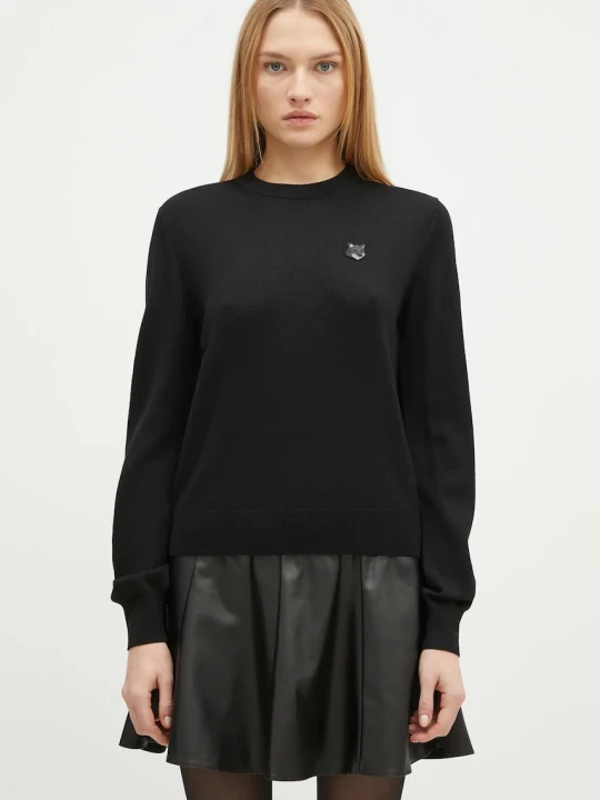 Zdjęcie produktu Maison Kitsuné sweter wełniany Bold Fox Head Patch