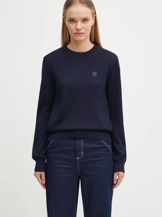 Zdjęcie produktu Maison Kitsuné sweter wełniany Bold Fox Head Patch