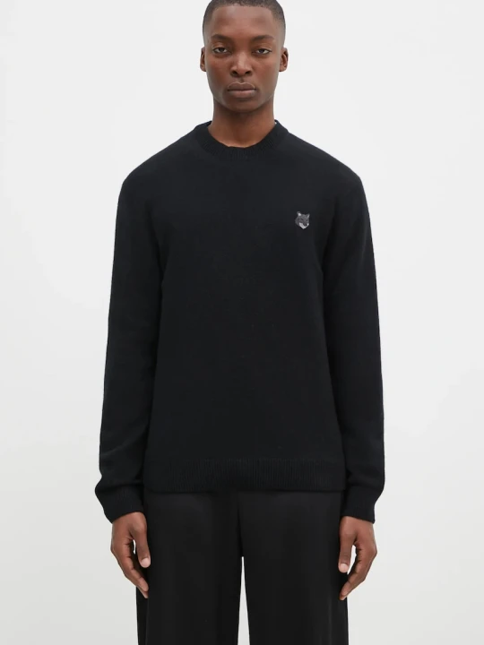 Zdjęcie produktu Maison Kitsuné sweter wełniany Bold Fox Head Patch