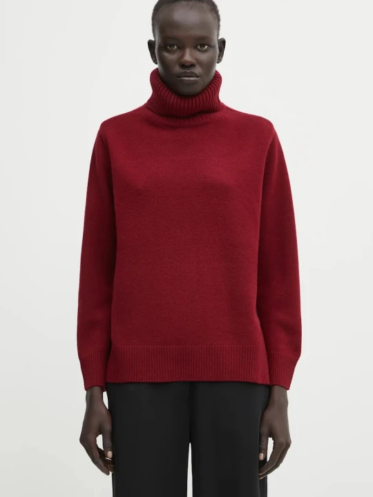 Zdjęcie produktu Maison Kitsuné sweter wełniany Merino Wool Comfort Turtleneck