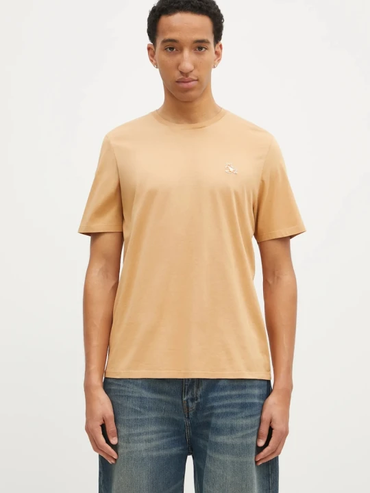 Zdjęcie produktu Maison Kitsuné t-shirt bawełniany Chillax Fox Patch Regular Tee Shirt