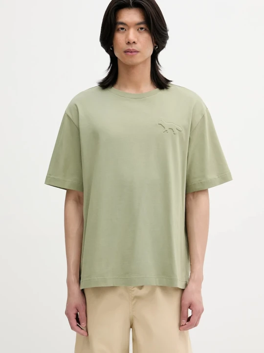 Zdjęcie produktu Maison Kitsuné t-shirt bawełniany Embossed Profile Fox Oversize