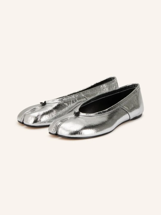 Zdjęcie produktu Maison Margiela Baleriny Tabi silber SREBRNY