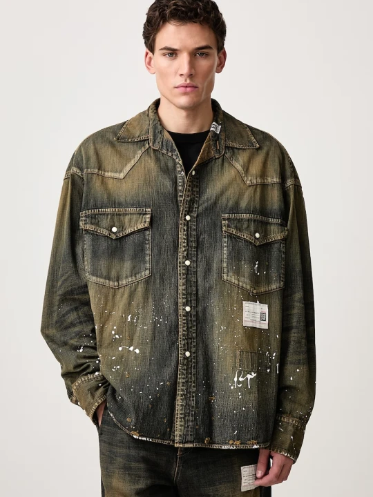 Zdjęcie produktu Maison MIHARA YASUHIRO koszula jeansowa męska
