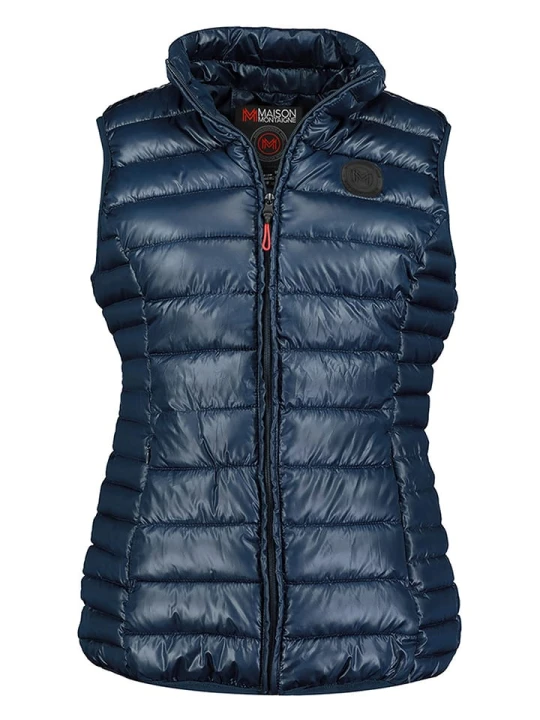 Zdjęcie produktu Maison Montaigne Kamizelka pikowana "Annemai" w kolorze granatowym rozmiar: XL