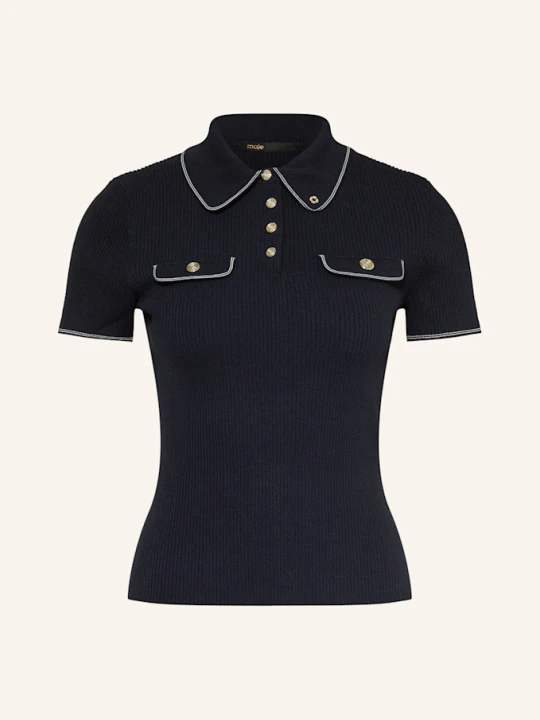 Zdjęcie produktu Maje Koszulka Polo Z Dzianiny blau GRANATOWY