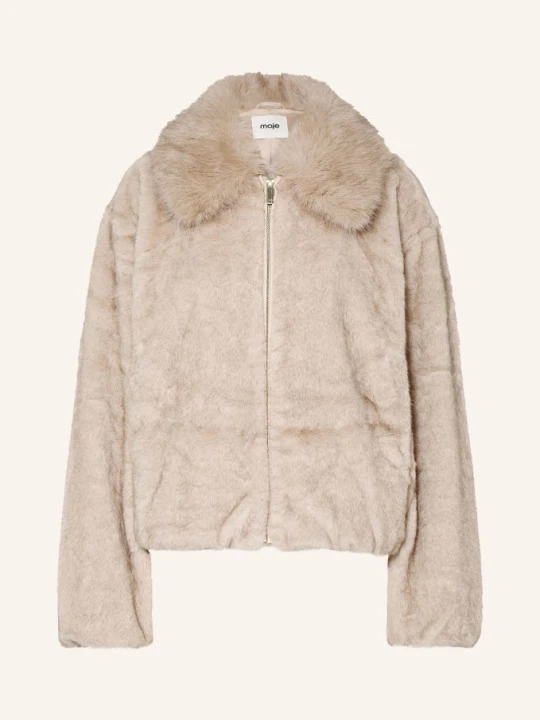 Zdjęcie produktu Maje Kurtka Bomberka Z Sztucznego Futra beige