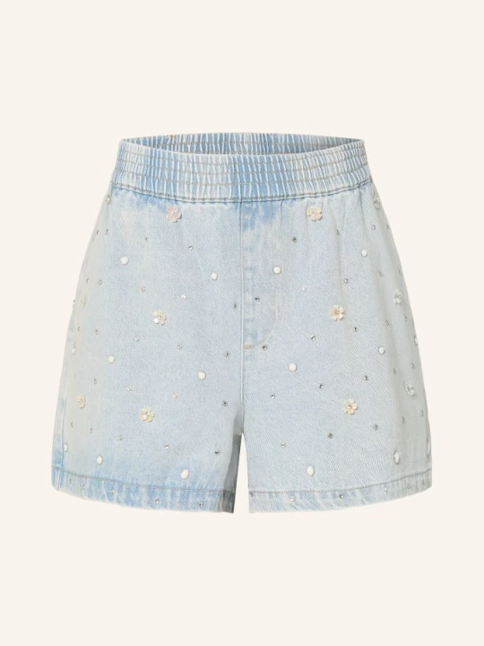 Zdjęcie produktu Maje Szorty Jeansowe Z Kamieniami Ozdobnymi I Perełkami blau 0201 BLUE