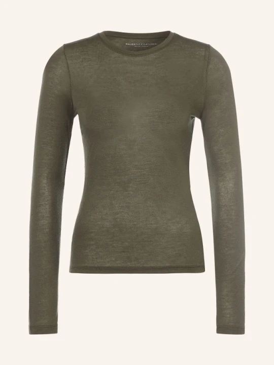 Zdjęcie produktu Majestic Filatures Koszulka Z Długim Rękawem gruen KHAKI