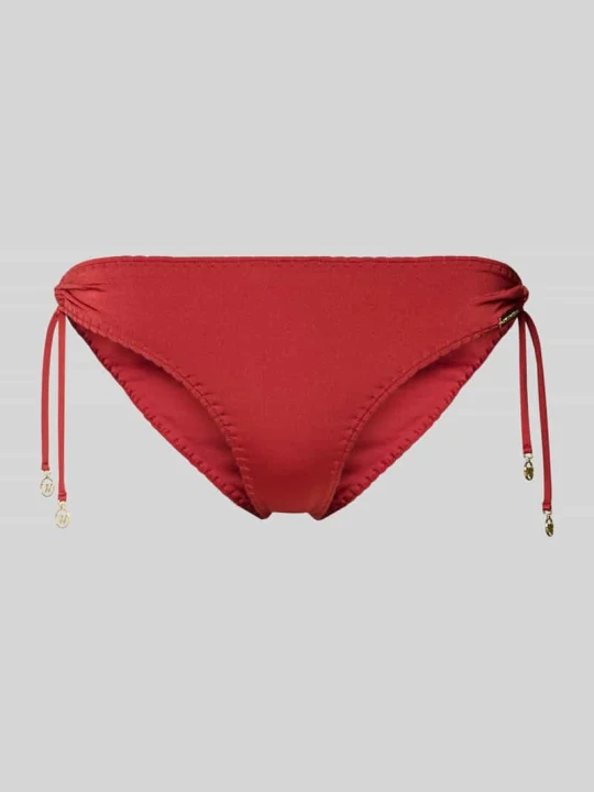 Zdjęcie produktu Majtki bikini z bocznym sznurowaniem WATERCULT Ciemnoczerwony