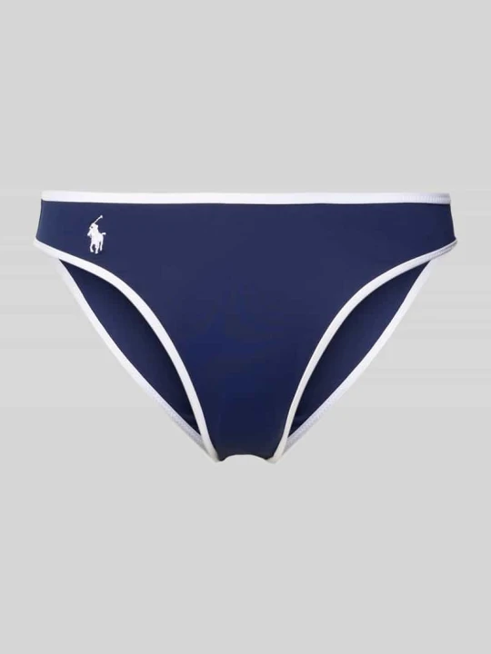 Zdjęcie produktu Figi bikini z wyhaftowanym logo Polo Ralph Lauren Ciemnoniebieski