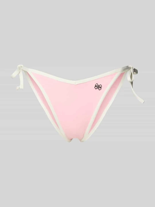 Zdjęcie produktu Figi bikini z wiązaniem i aplikacją z metką model 'NIKI' Guess Różowy