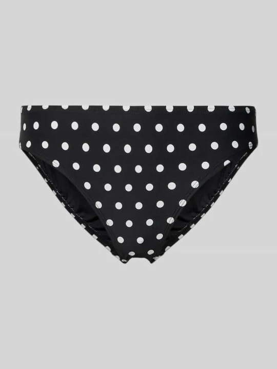 Zdjęcie produktu Majtki bikini z wysokim stanem model 'CLASSIC DOT' Michael Kors Czarny