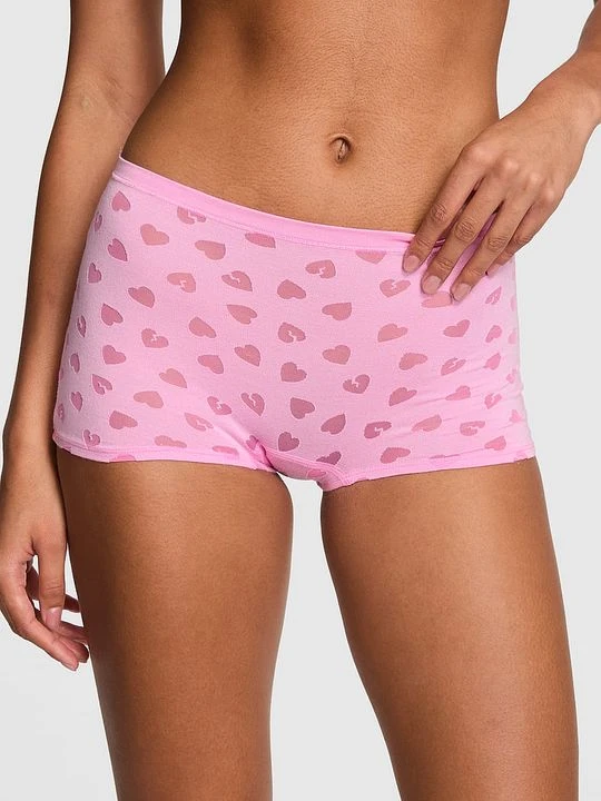 Zdjęcie produktu Majtki boyshort Cotton Dorm Victoria's Secret Różowy