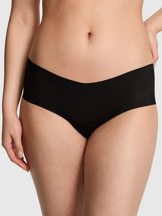Zdjęcie produktu PINK Majtki cheeky bezszwowe Victoria's Secret Czarny