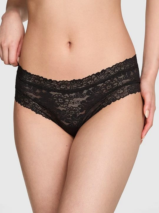 Zdjęcie produktu Majtki cheeky Wink Victoria's Secret Czarny