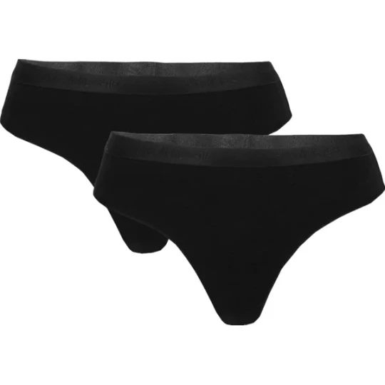 Zdjęcie produktu Majtki damskie 4FWSS24UPTSF018 2 pary 4F Czarny